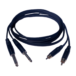 כבל סטריאו RCA-PL(6.3mm)