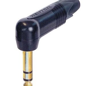 מחבר PL סטריאו זוויתי מושחר לכבל NP3RX-B