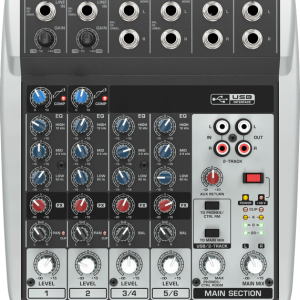 מיקסר+כרטיס קול BEHRINGER Q802USB