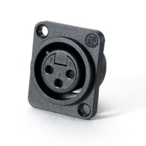 שקע XLR נקבה לפאנל NEUTRIK  NC3FPP