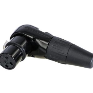 מחבר XLR נקבה זוויתי לכבל REAN BY NEUTRIK  RC3FR-B-D
