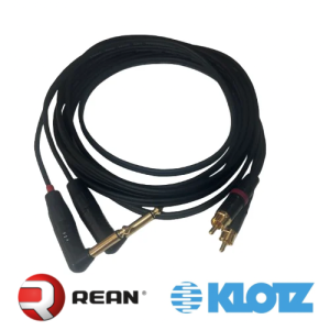 כבל סטריאו REAN KLOTZ rca-pl (6.3mm)