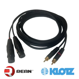 כבל סטריאו (נקבה)REAN-KLOTZ RCA-XLR
